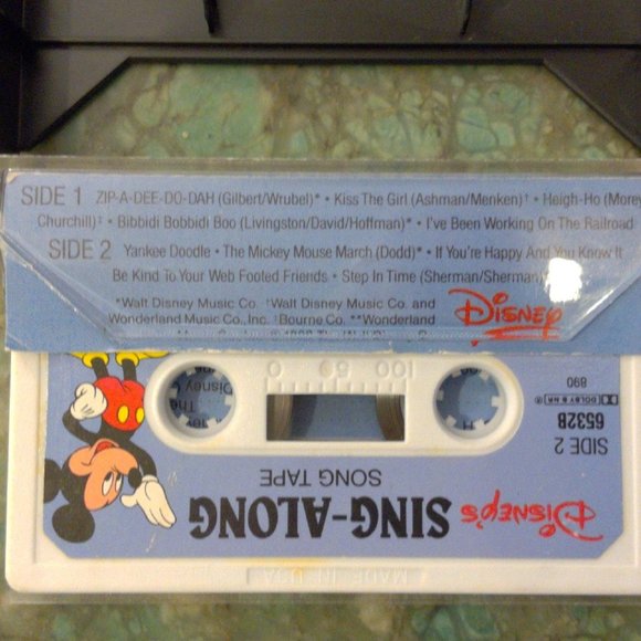Disney Sing a Long Cassettes Lot of 3 Vintage - Picture 2 of 5